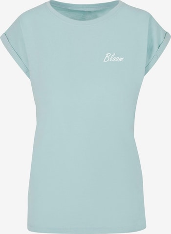 Merchcode T-Shirt 'Flowers Bloom' in Blau: predná strana