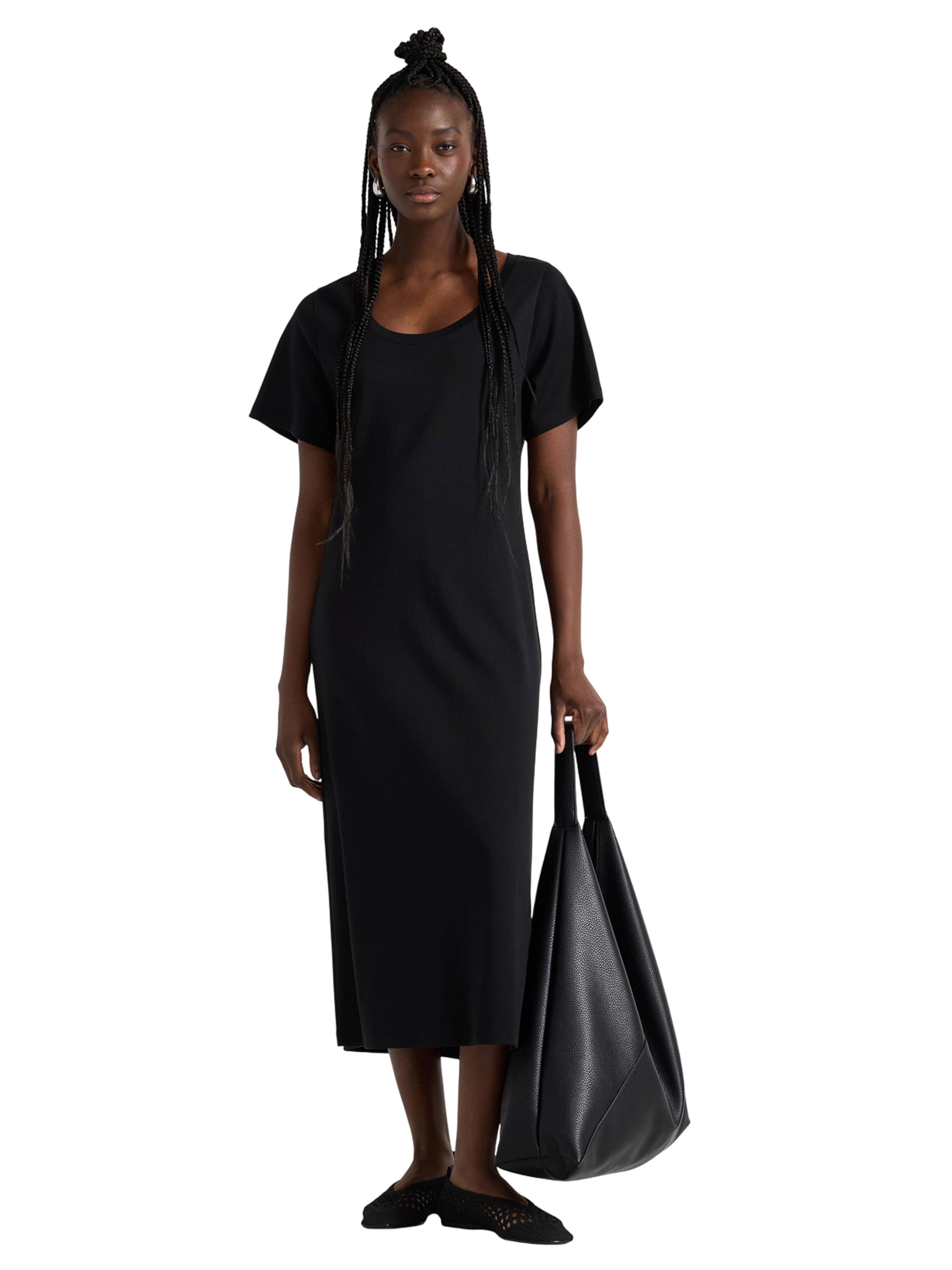 Lindex Šaty - Čierna: predná strana