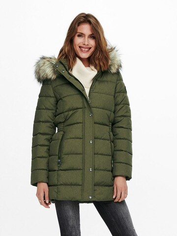 ONLY Winter Jacket in Green: front