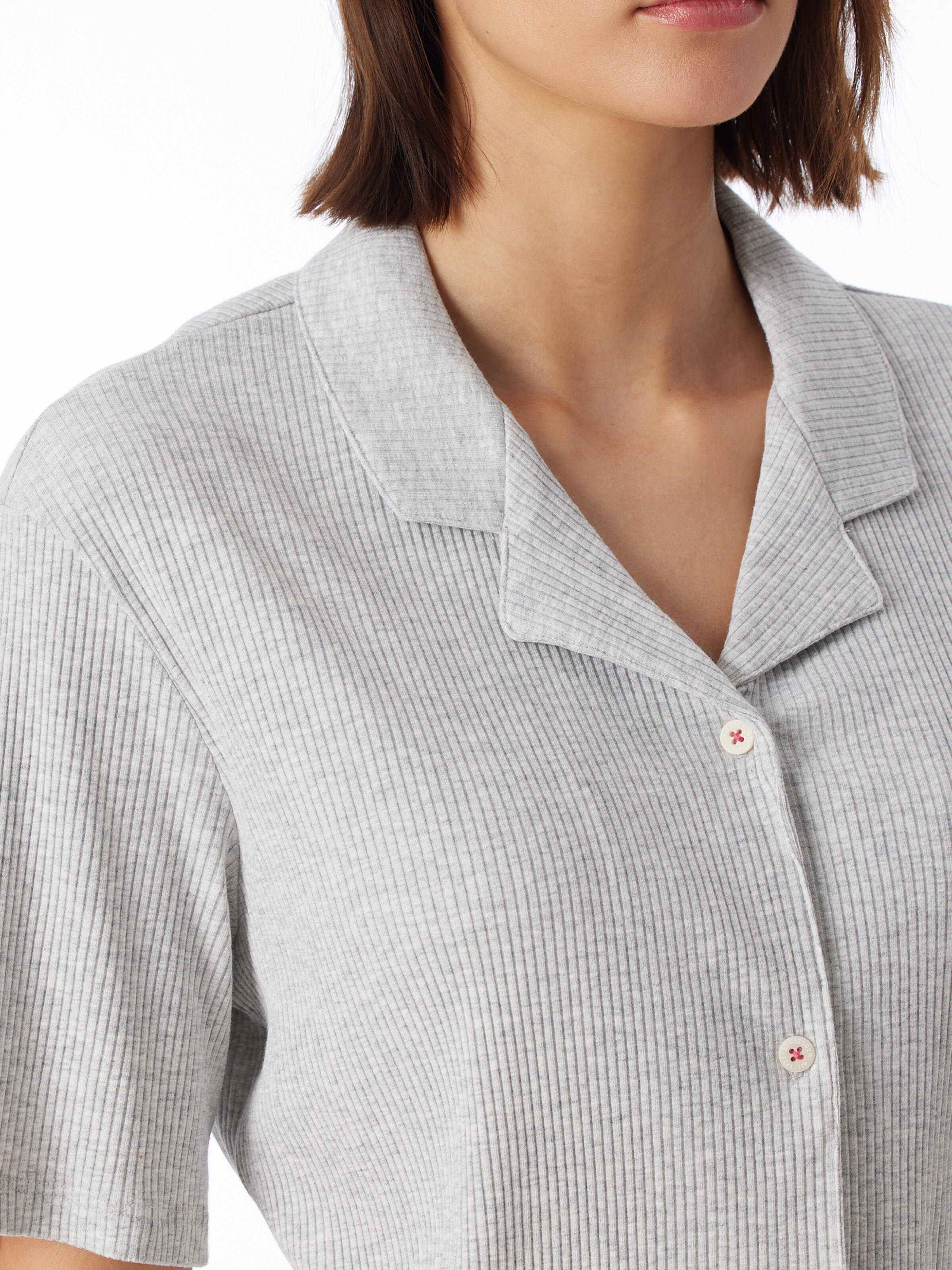 SCHIESSER Short Pajama Set in Grey