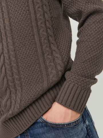 JACK & JONES Pullover 'Craig' i brun