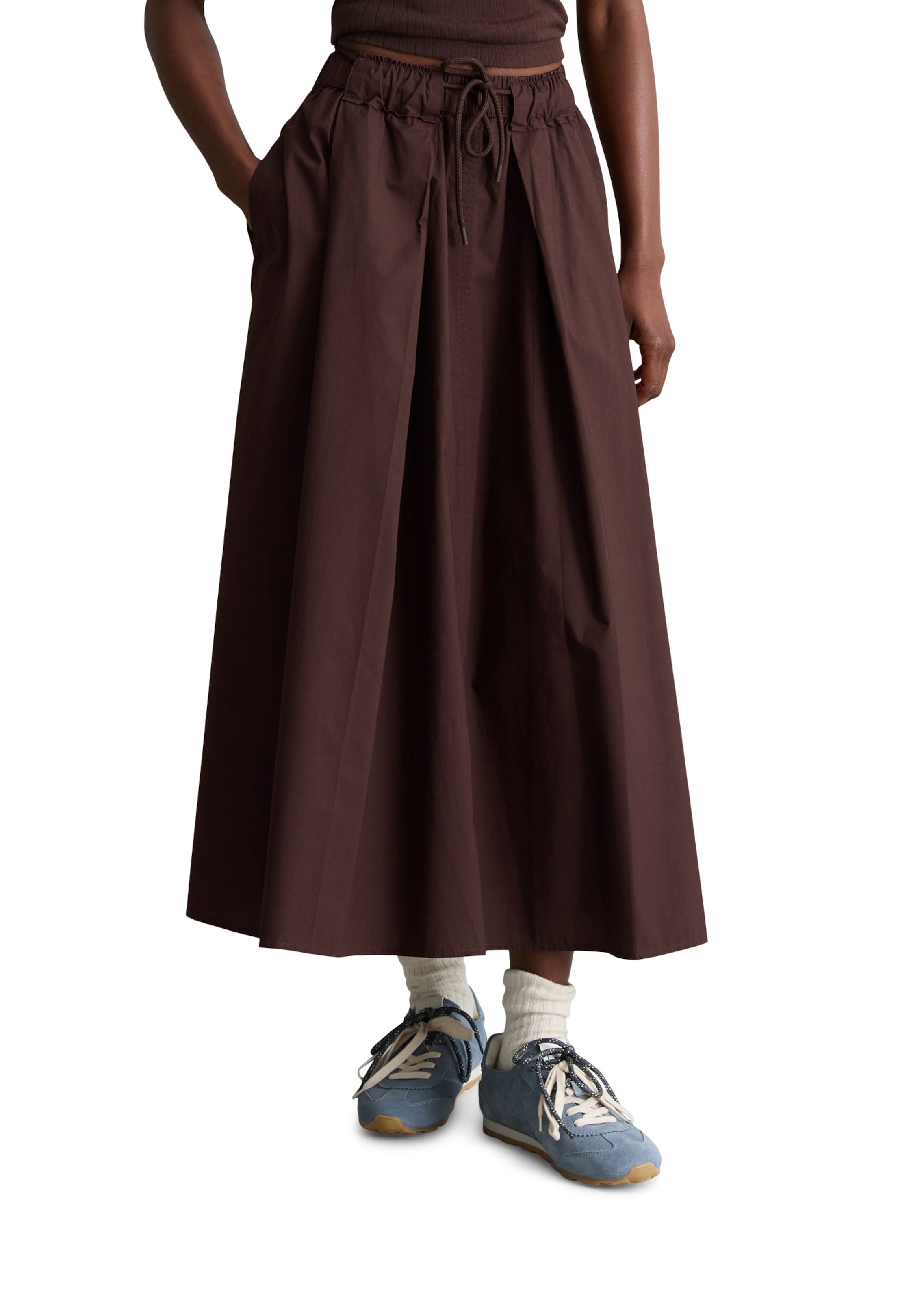 Marc O'Polo DENIM Rok in Bruin: voorkant