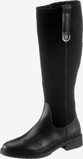 Cizme TOMMY HILFIGER pe negru, Vizualizare produs