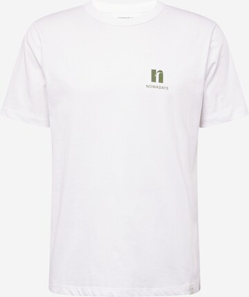 NOWADAYS Shirt 'TRÉS BIEN' in White: front