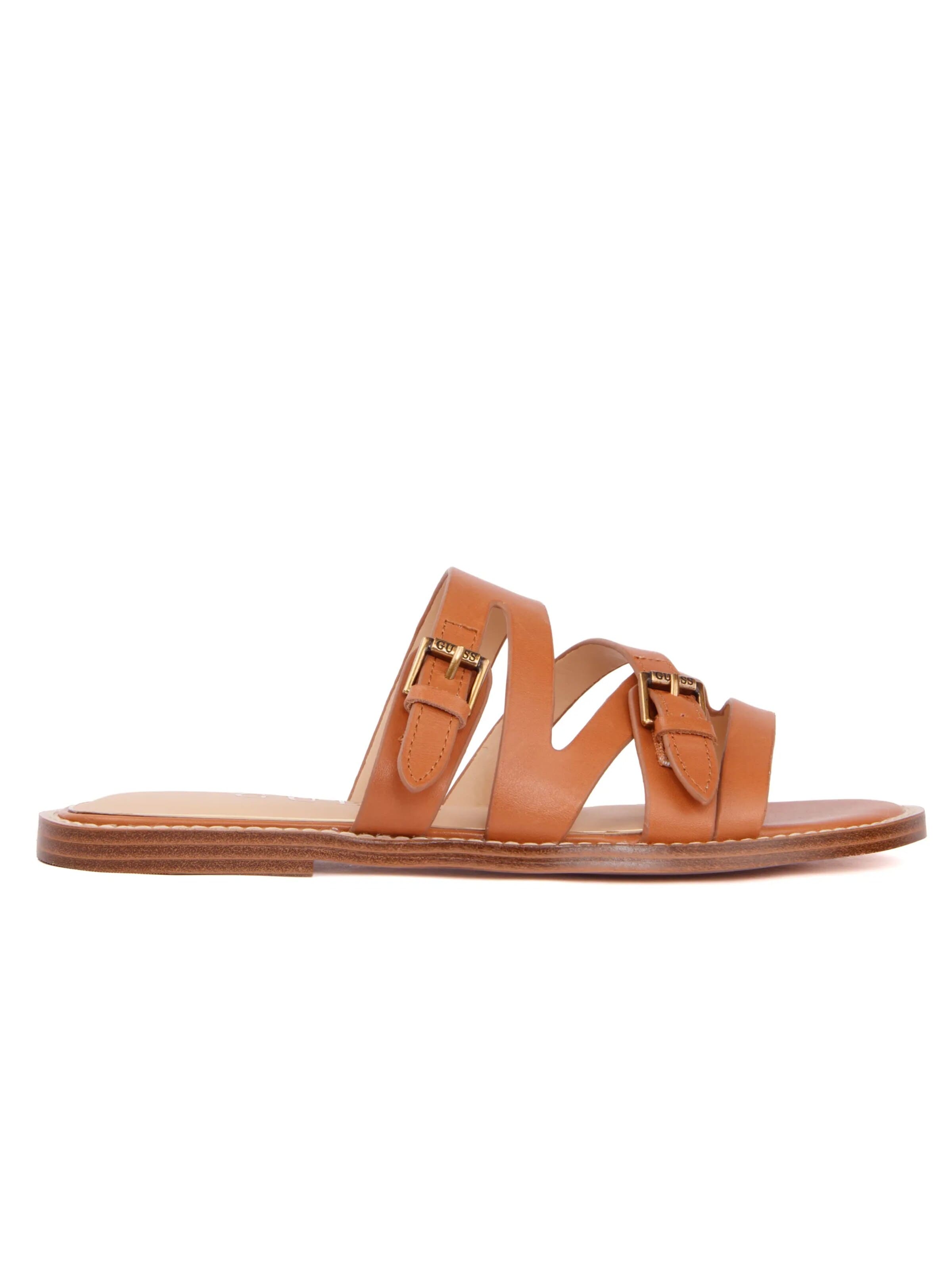 GUESS Sandaal 'Grayden USA' in Bruin: voorkant