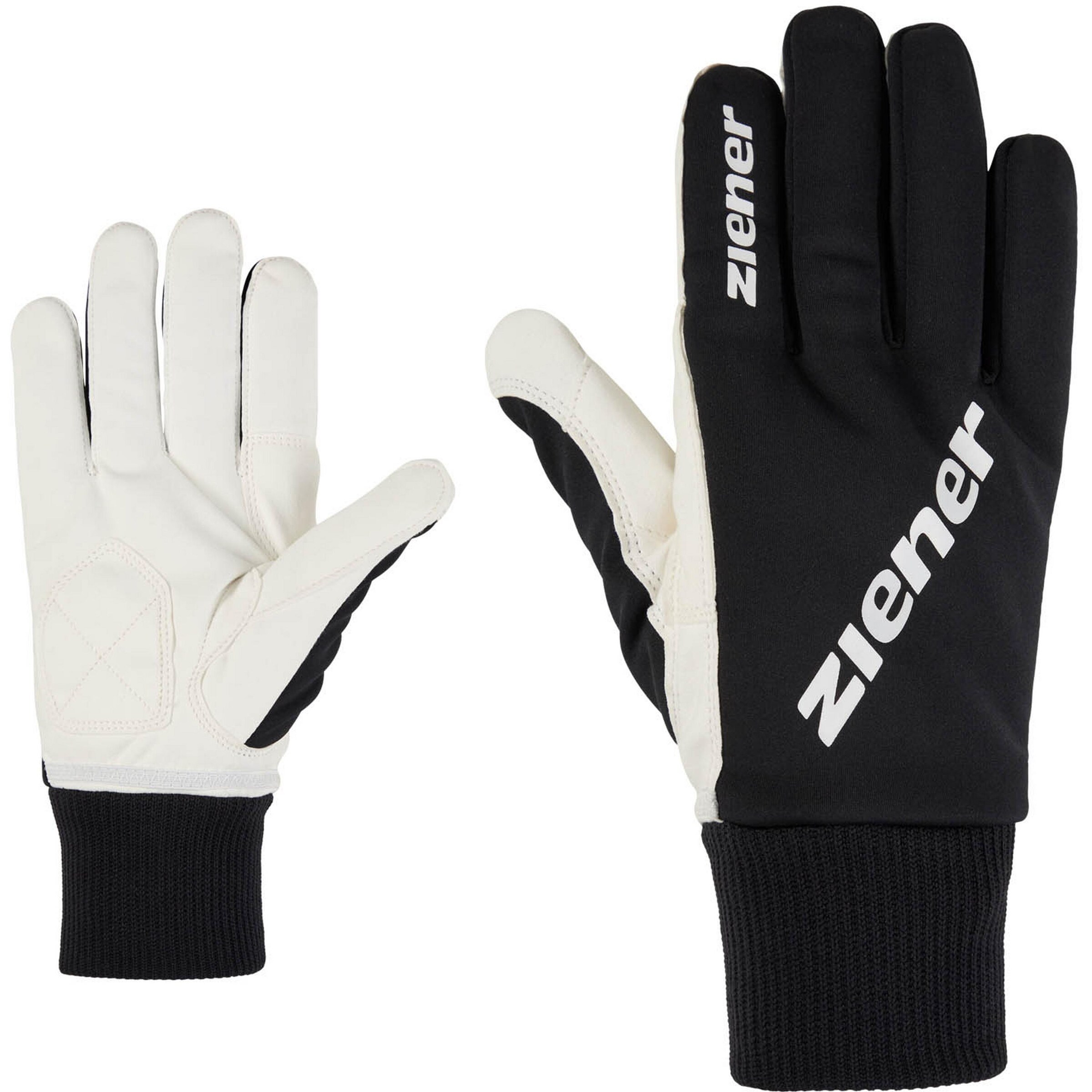 ZIENER Langlaufhandschuhe 'UTINA' in Schwarz: Vorderseite