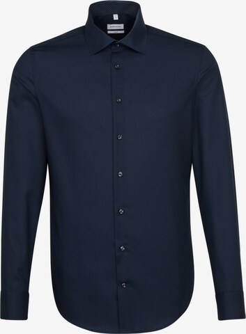 Coupe slim Chemise business ' X-Slim ' SEIDENSTICKER en bleu : devant