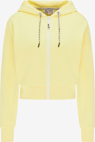 myMo ATHLSR Sweatjacke in Gelb: predná strana