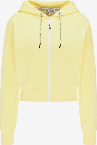 myMo ATHLSR Zip-Up Hoodie in Yellow: front