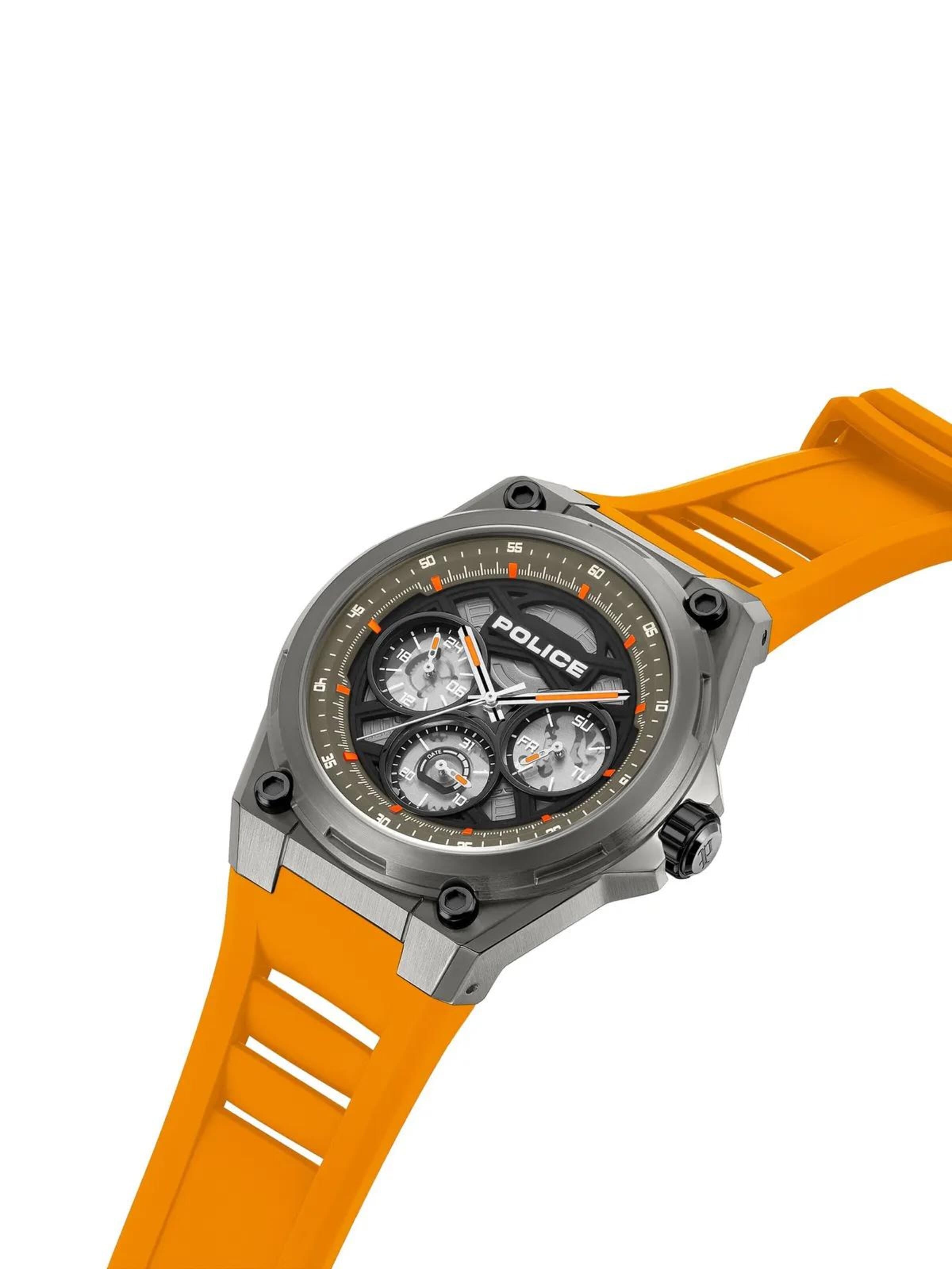 POLICE Analoog horloge in Oranje