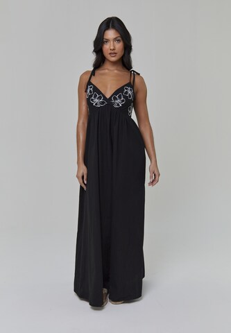 Robe South Beach en noir : devant
