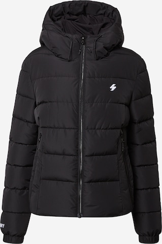 Superdry Winter Jacket in Black: front