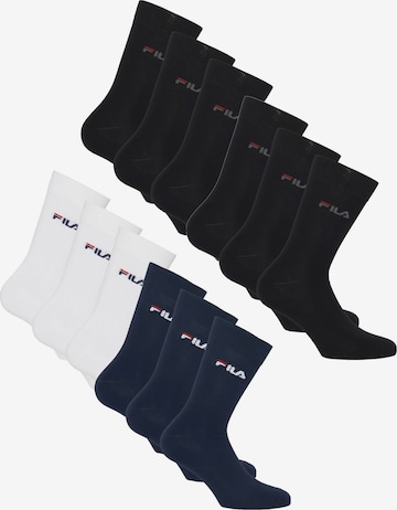 FILA Socks in Blue: front