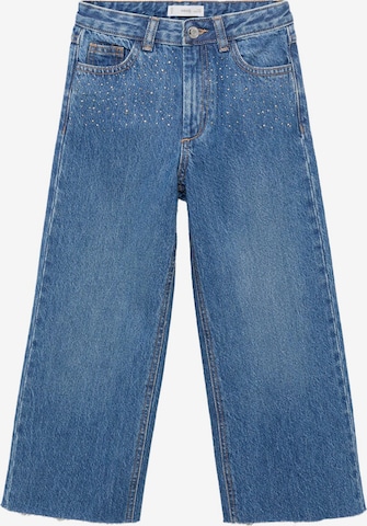 MANGO KIDSWide Leg/ Široke nogavice Traperice 'Shine' - plava boja: prednji dio