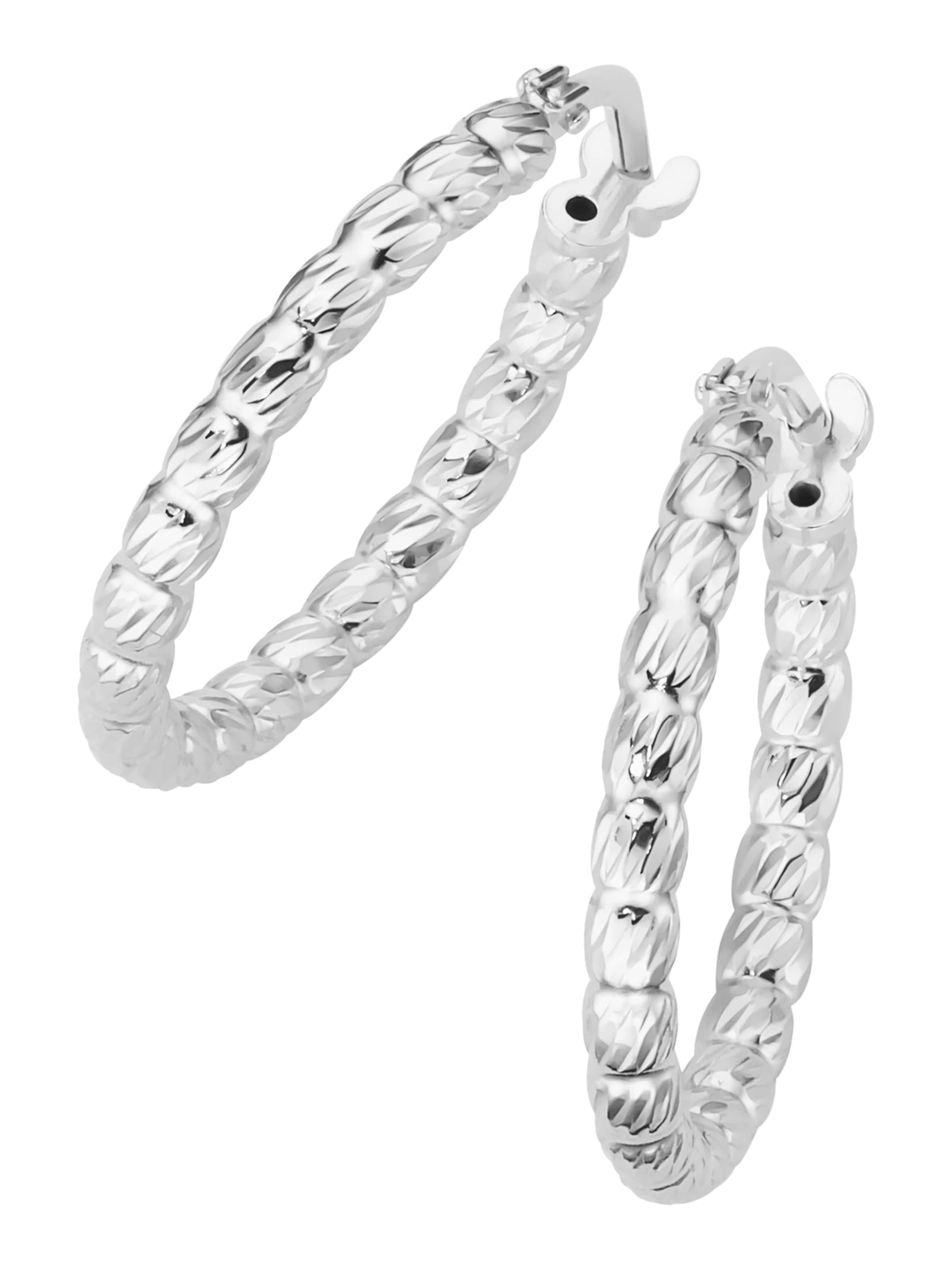 Smart Jewel Oorbellen in Zilver: voorkant