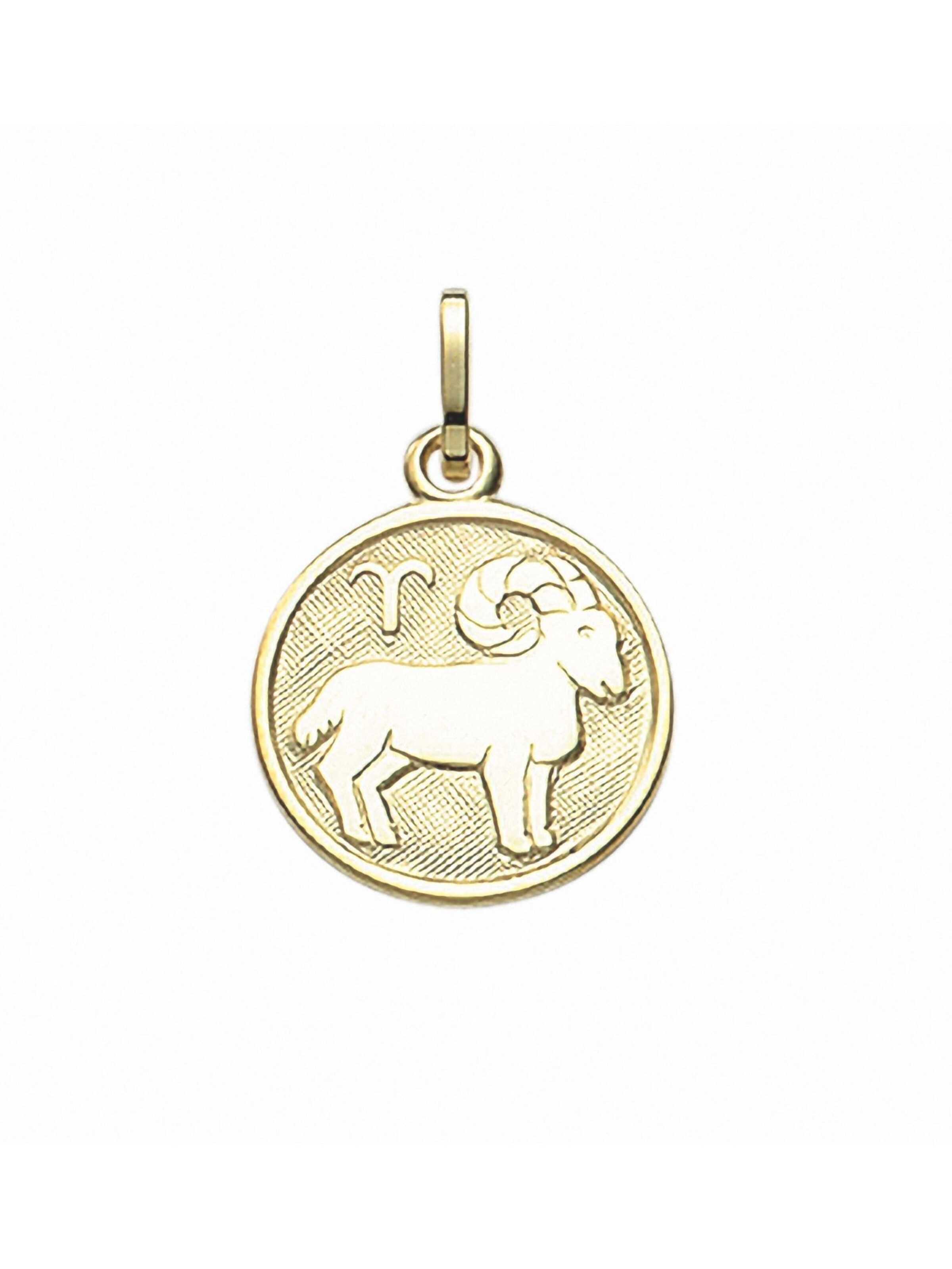 Adelia´s Pendant 'Widder' in Gold: front