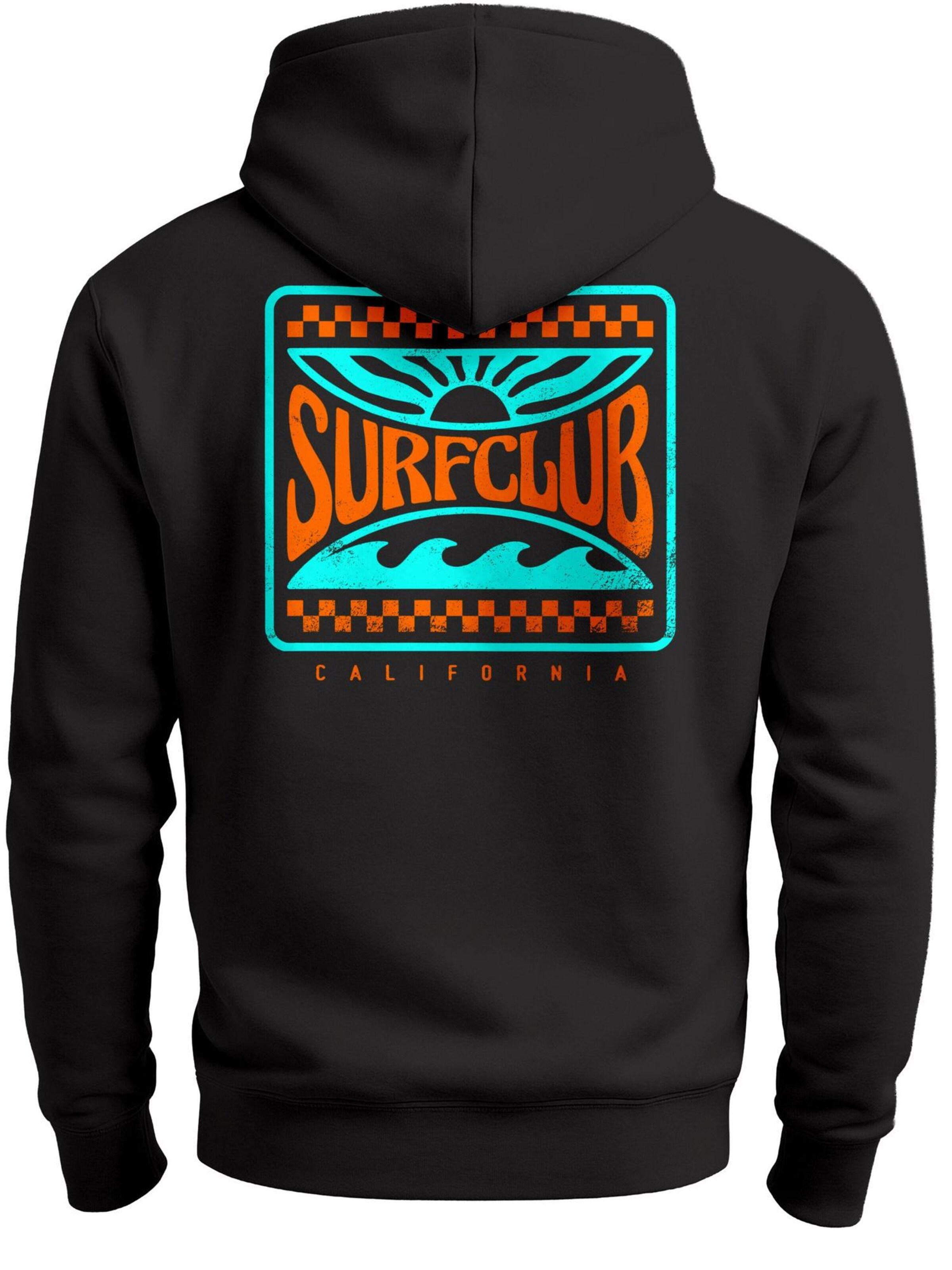 Neverless Sweatshirt 'surf-club' in Black