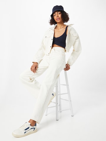 Abercrombie & Fitch Between-Season Jacket in White