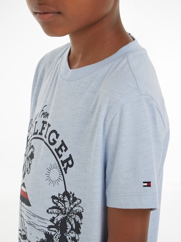 TOMMY HILFIGER T-Shirt 'GREETINGS FROM' in Blau