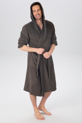 MY HOME Long Bathrobe in Brown