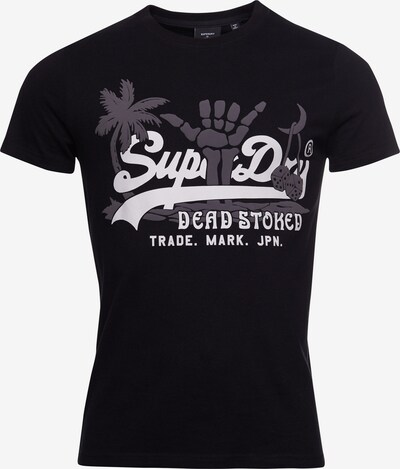 Superdry Shirt in hellgrau / schwarz, Produktansicht