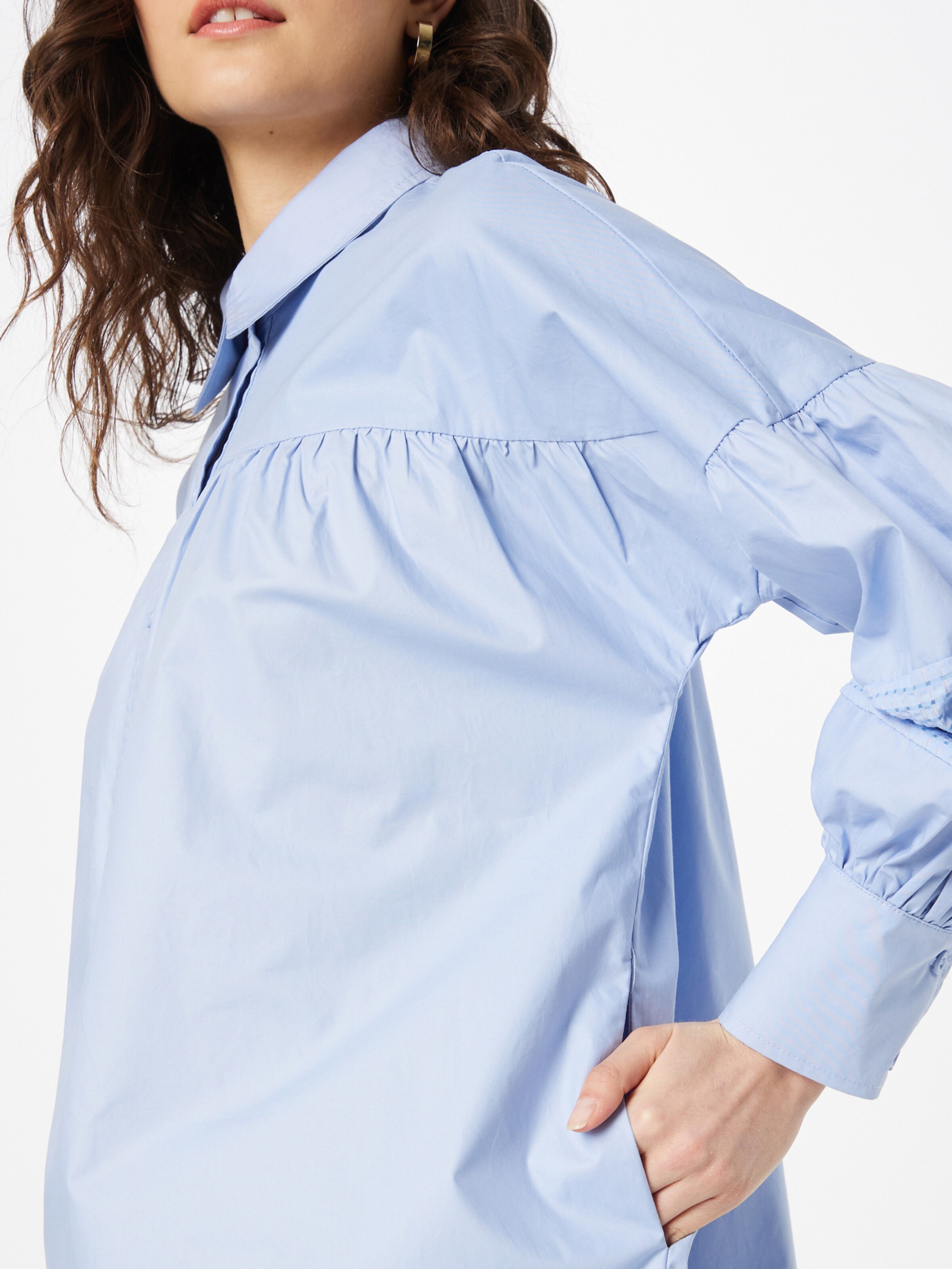 SECOND FEMALE Shirt Dress 'Henri' in Light Blue | ABOUT YOU