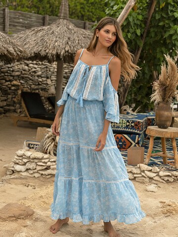 Robe 'Robe Longue Karena' Miss June en bleu
