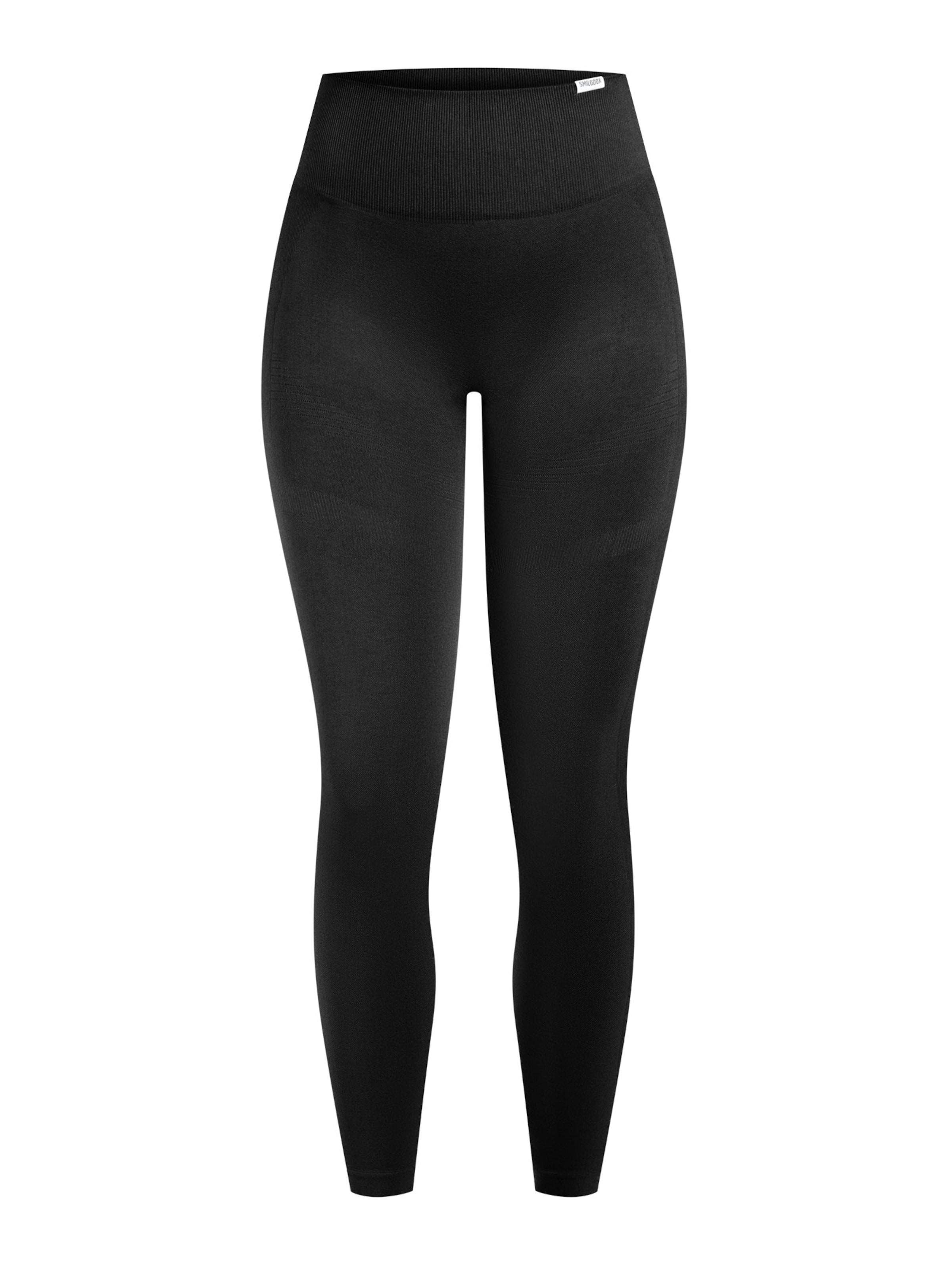 Skinny Leggings Smilodox en noir : devant