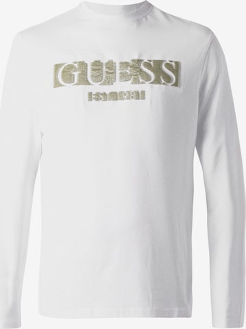 GUESS Тениска в бяло: отпред
