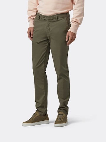 Coupe slim Pantalon chino 'Lupus' MMXGERMANY en vert : devant