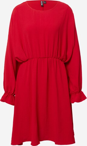PIECES Obleka 'FLORE' | rdeča barva: sprednja stran
