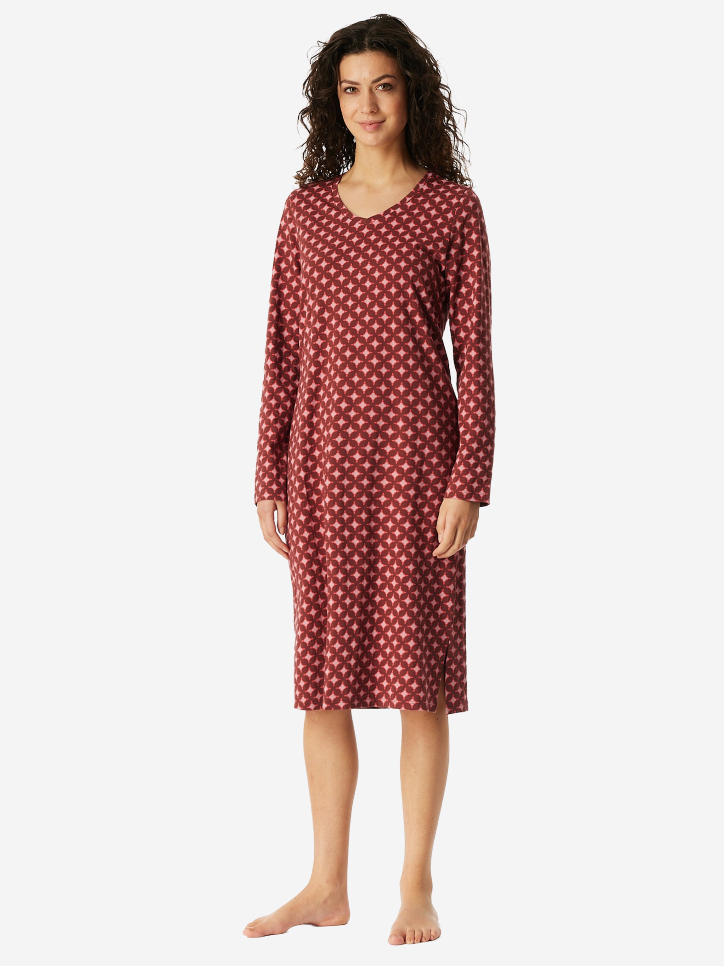 SCHIESSER - Camiseta de noche ' Comfort Essentials ' en rojo