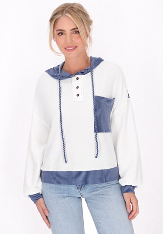 Sweat-shirt 'Back To School' MYMO en blanc : devant
