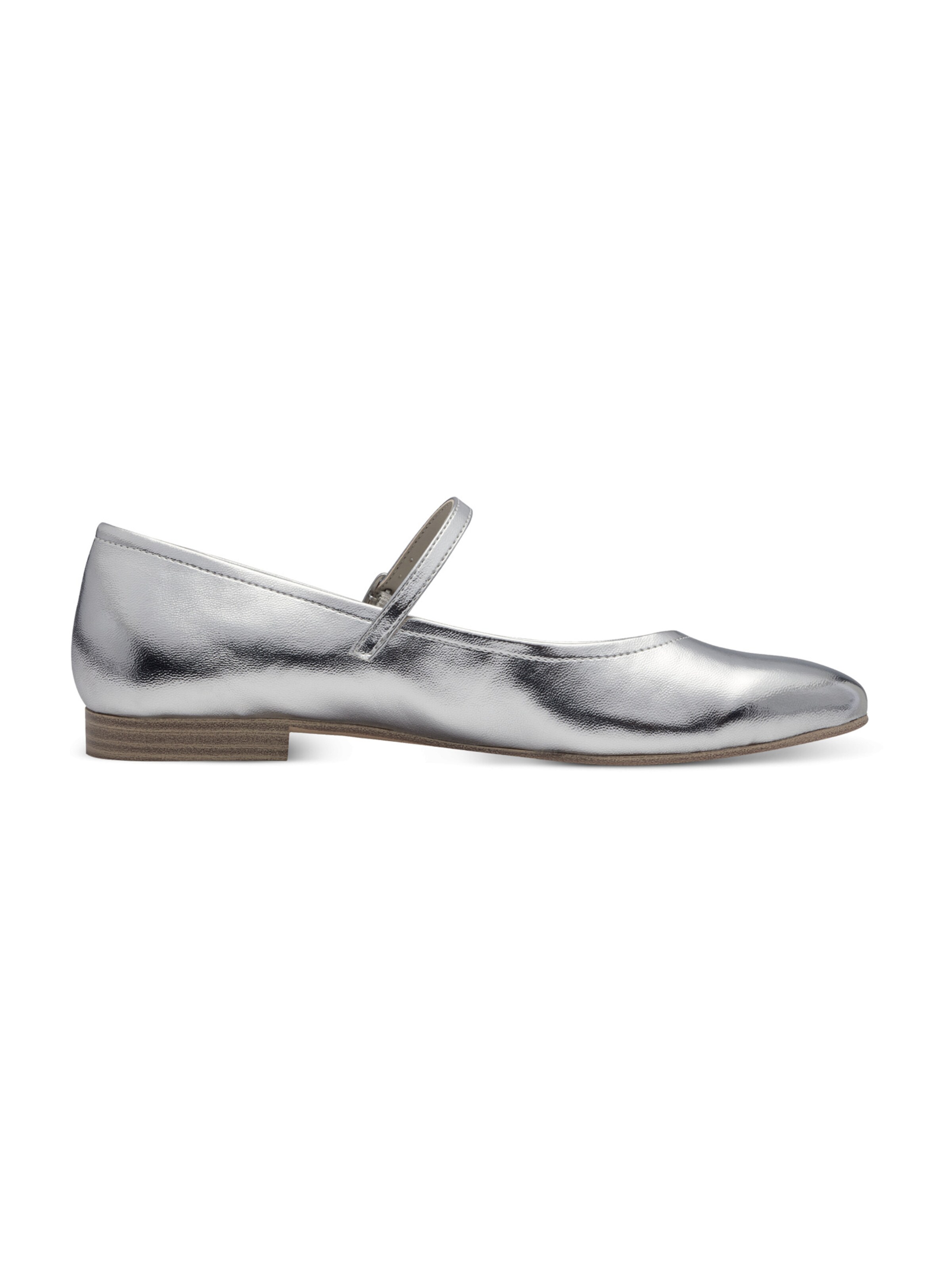 Tamaris Strap ballerina in Silver