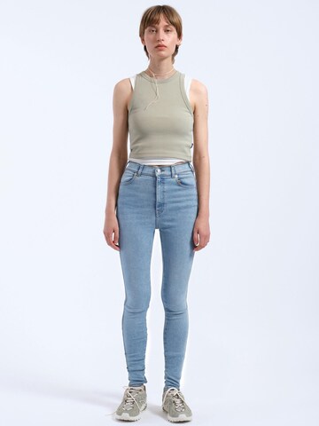 Dr. Denim Skinny Jeans 'Moxy High Skinny'‌‌‌‌‌‌‌‌‌ in Blau