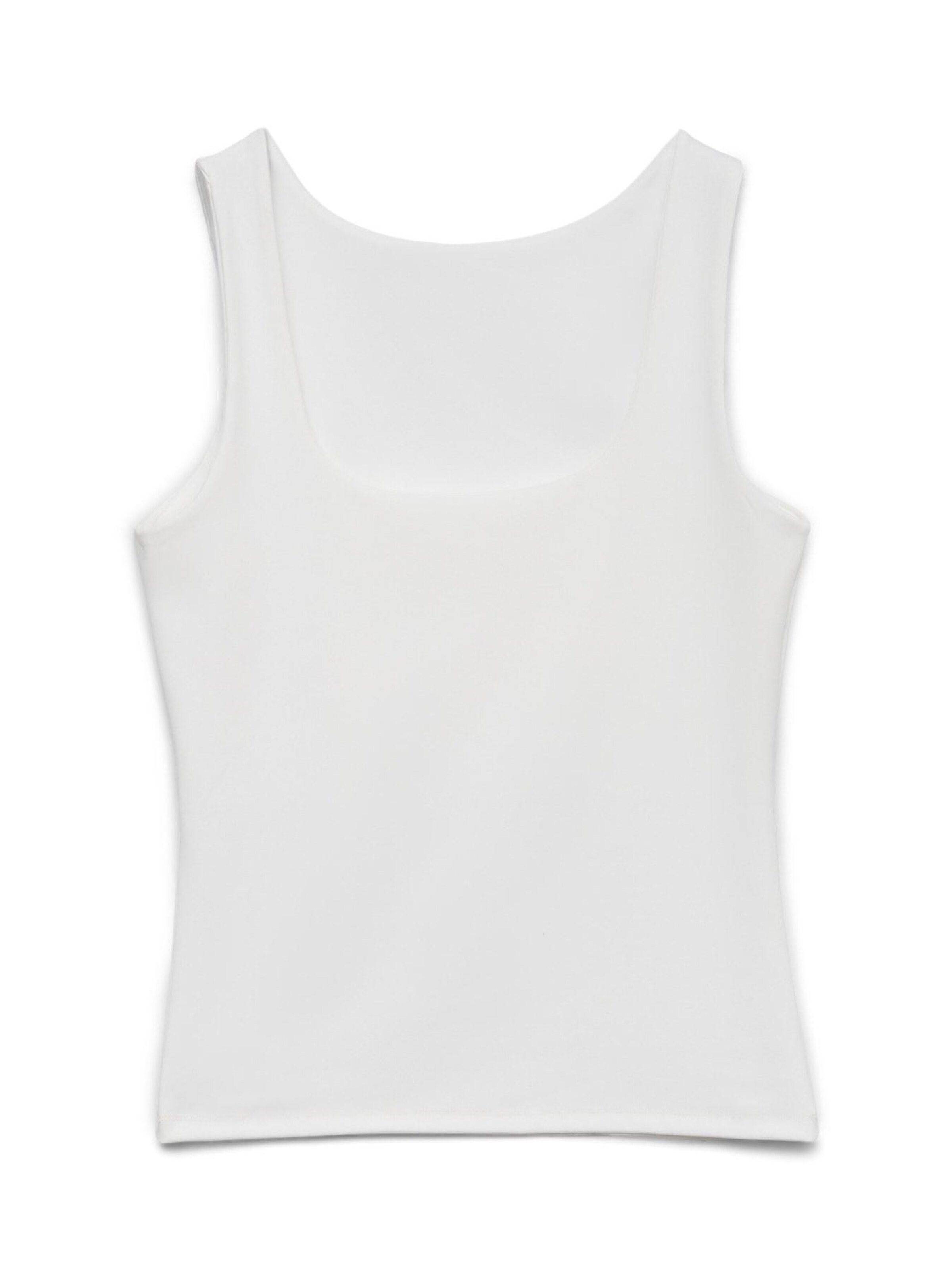 VERO MODA Top w kolorze biały: przód