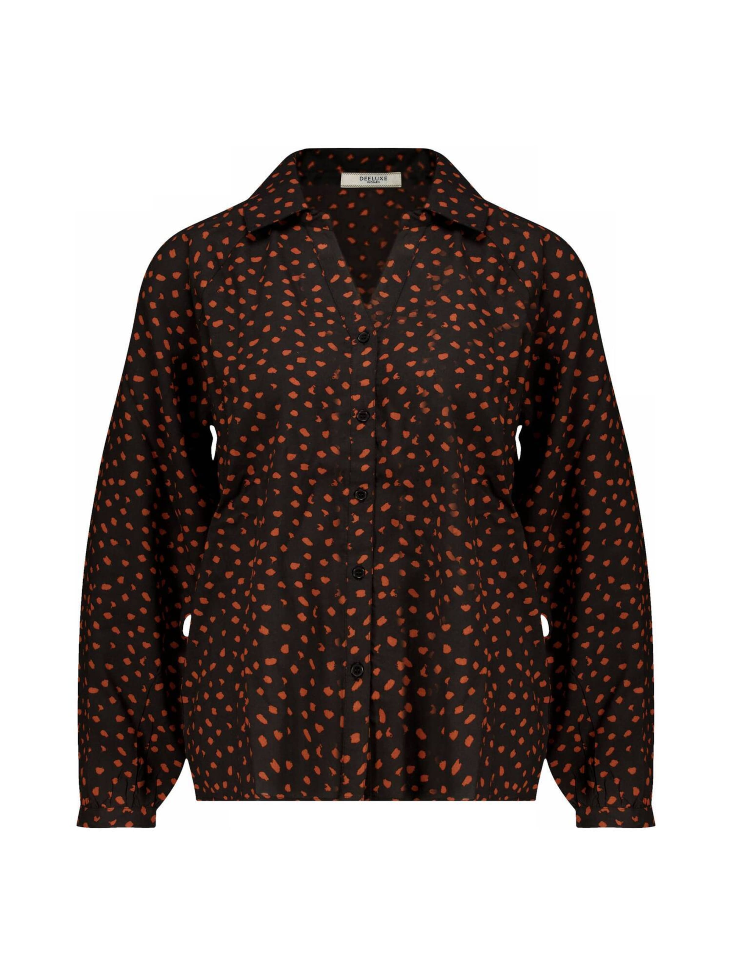 Deeluxe Blouse 'Fabia' in Zwart: voorkant