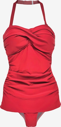 BECO the world of aquasports Active Swimsuit 'Sailors Romance' in Red: front