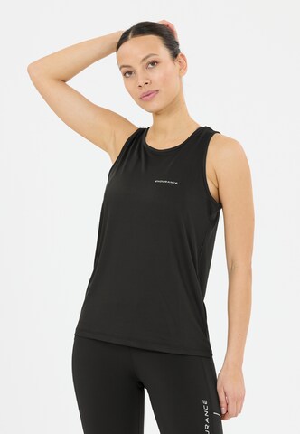 ENDURANCE Top 'Yonan V2' in Schwarz: Vorderseite