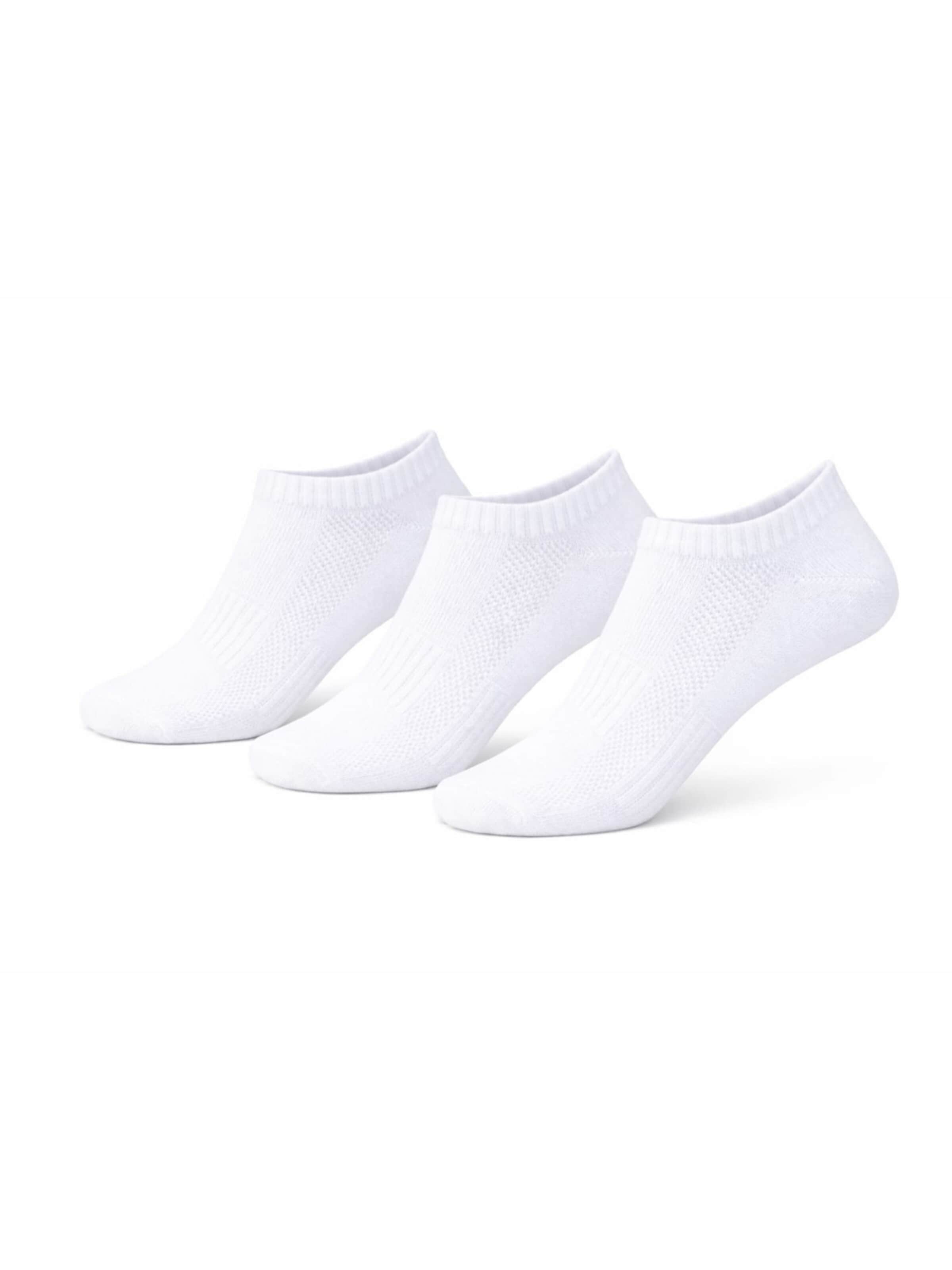 MANEE Ankle Socks 'Sneaker Socken aus Bio‑Baumwolle – Nachhaltig, Atmungsaktiv & Knöchellang' in 35-38 in White, Item view