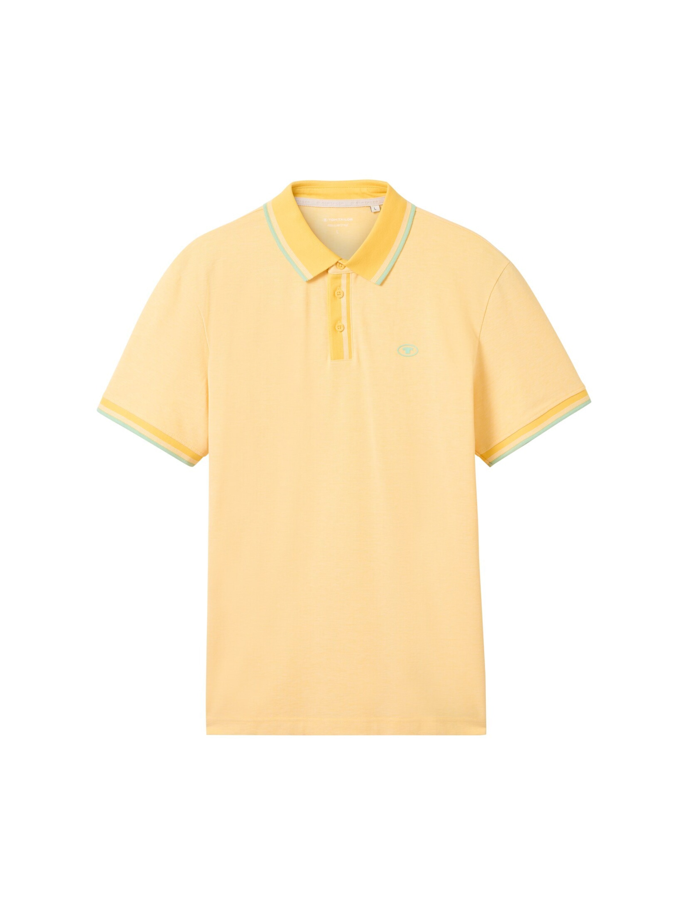 T-Shirt TOM TAILOR en jaune : devant