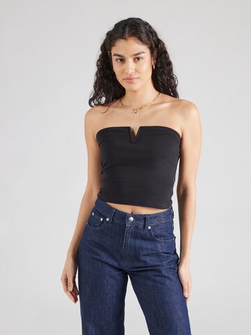 ABOUT YOU Top 'Drew' in Black: front