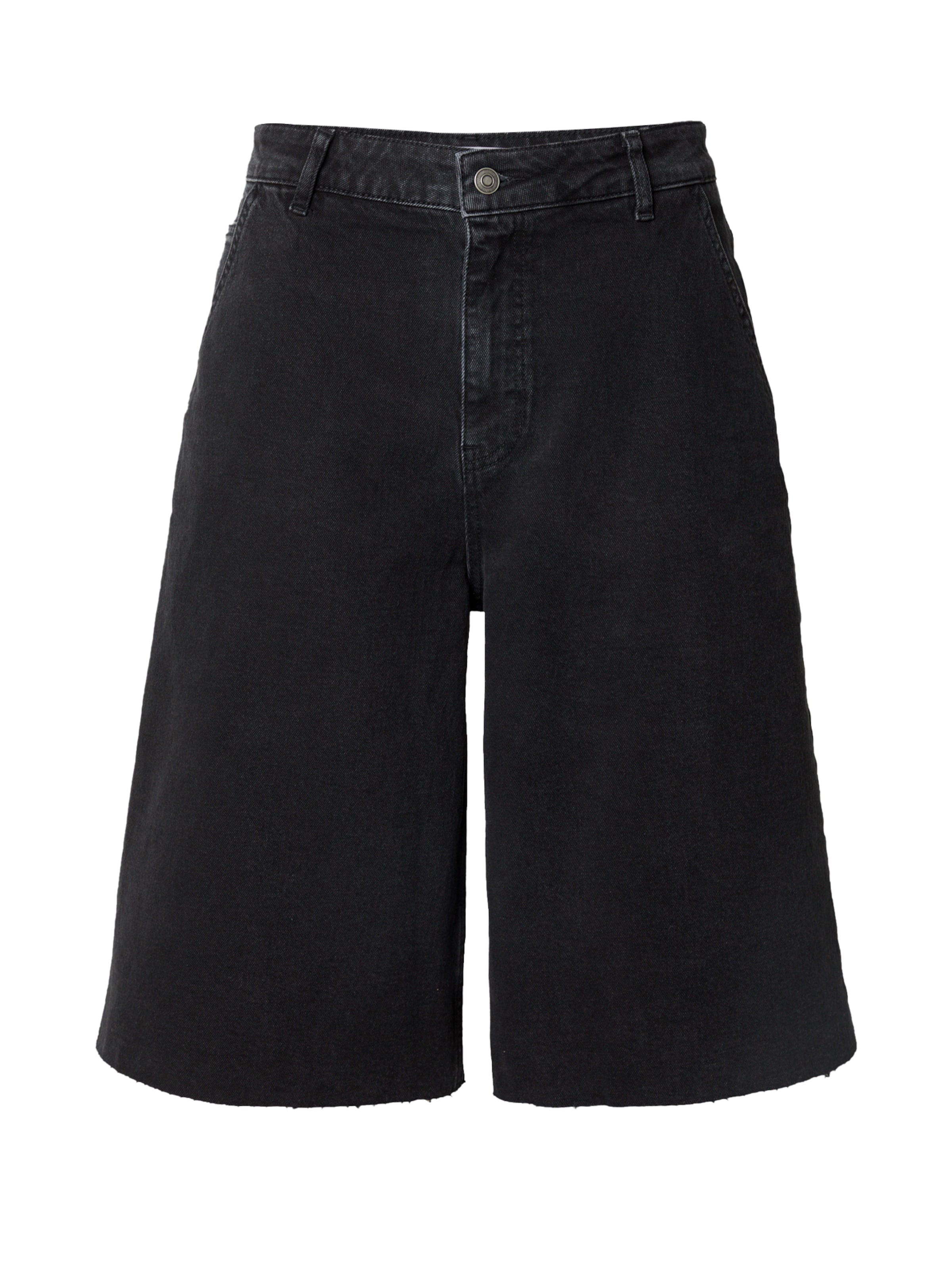 SHYX - Loosefit Calças de ganga 'Theres' em preto: frente