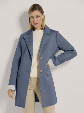 MADELEINE Between-seasons coat in Blue: front