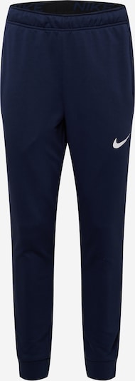 NIKE Pantalon de sport en bleu foncé / blanc, Vue avec produit