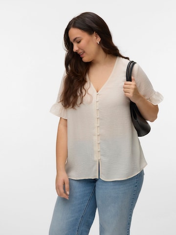 Vero Moda Curve Blouse in Beige: front