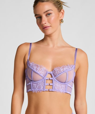 Hunkemöller Bustier BH 'Nienke' in Lila: Vorderseite