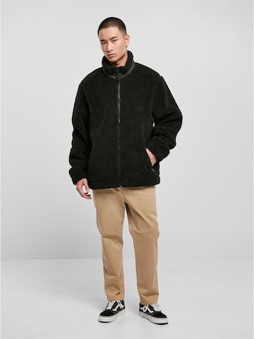 Urban Classics Fleece Jacket in Black