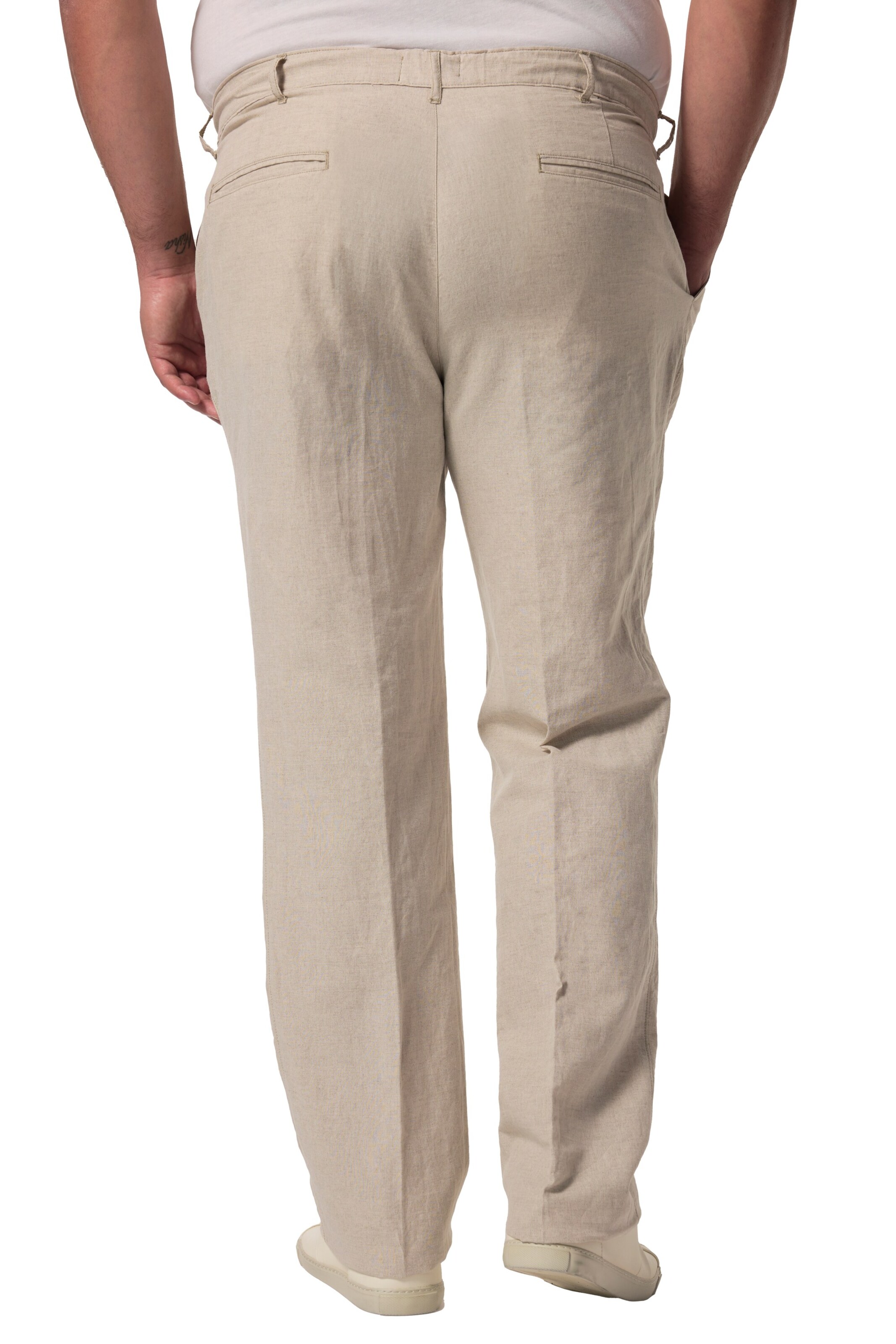 Men Plus Regular Pants in Grey