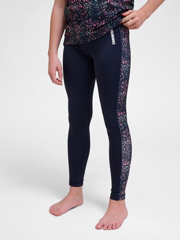 Hummel Skinny Leggings 'Sanne' i blå: forside